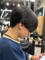 エルマーク 神戸三宮(L-MARK)&nbsp;黒髪マッシュナチュラルマッシュメンズヘア韓国ツーブロック