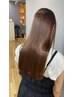 sleek式髪質改善ストレート＋トリートメント　￥26000
