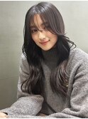 仙台髪質改善縮毛矯正韓国レイヤーカット前髪ワイドバング顔周り