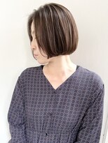 オーソ(AUTHO)&nbsp;似合わせカット/ショートボブ/ボブヘア/ハイライトカラー/40代