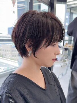 ビューナゴヤ 名駅(VIEW NAGOYA) くびれヘア/ハイライトカラー/夏ショート/大人ショート