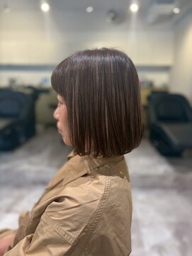 ソイクフ(SOY KUFU) 大人可愛い20代30代40代◎ハイライトカラーボブブラウン