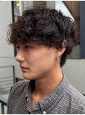 初めてのパーマでも◎ラフな質感が人気のシャドウパーマ