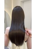 髪質改善カラーで艶と透明感UP