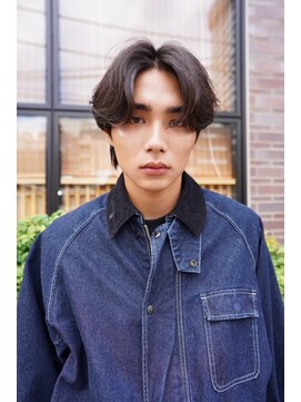 ニコ トウキョウ 渋谷(nico TOKYO) メンズセンターパート/ニュアンスパーマ/曲がる縮毛矯正