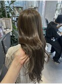 オリーブグレージュ/ブリーチなし【田中】