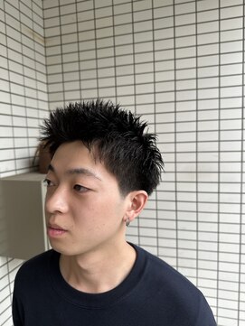 MEN’S HAIR/サーフカール/刈り上げセンターパート/船橋