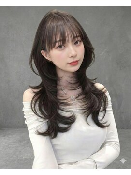 アース 大曽根店(HAIR&MAKE EARTH) 20代30代◎冬の暗めカラー×ハッシュカットで小顔美人