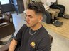 【メンズ/バーバー】メンズフェードカット+ポイントパーマ+シェービング