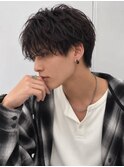 池袋メンズパーマフェザーパーマシャドウパーマセンターパート