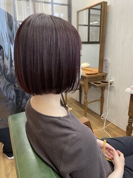 アンダーバーホワイトモデ 河内長野(_WHITE mode) ◎ボブバイオレットカラー　河内長野×千代田