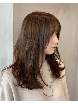 エコモ ヘアー(E Komo hair) セミロング/レイヤースタイル/ヨシンモリへア