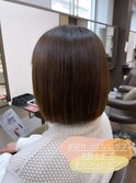切りっぱなしボブ/肩上ボブ