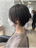 【サロンワーク】ひし形ショートボブ。