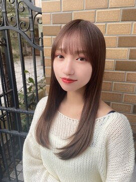 プラチナ(PLATINA) PLATINA上田のダークアッシュ髪質改善ロイヤルストレートロング