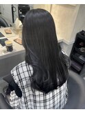 韓国ヘア、ブルーブラック