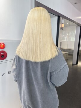 ゲーム 原宿店(GAME) ダブルカラーオレンジベージュカラーケアブリーチ韓国ハイトーン