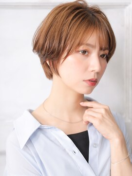 クラッチ 天王寺(CLUTCH) 大人可愛い小顔ツヤ髪くびれショートボブヘルシースタイルA1