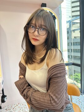 ボタン シブヤ(VOTAN SHIBUYA) 韓国ヘア/前髪あり/顔まわりレイヤー/ストレートヘア