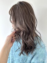 フォーク FOLK 【FOLK】赤みなし透明感グレージュ☆似合わせゆる巻きロング♪
