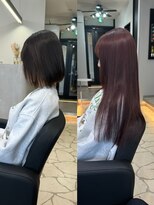 ラピス 福岡天神店(Lapis)&nbsp;チェリーブラウン/ロング/シールエクステ/韓国風/福岡