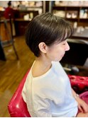 お客様のリアルなショートヘアスタイル　50代【名古屋駅actif】