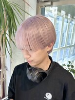 ヲタク(wotaku.)&nbsp;ホワイトラベンダーメンズハイトーンマッシュ韓国メンズブリーチ