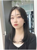 韓国ヘア/前髪/顔まわり/シースルーバング/谷町四丁目