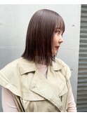 【qpula 久芳未鈴】ロングボブ/ 透明感カラー