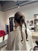 編みおろしツインテールアレンジ