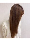 白髪ぼかし×フェミニンロング