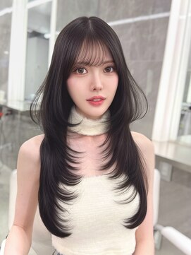 マウルルナ(MAEUL luna) ロングハイレイヤー ワンカール【MAEUL luna 桔川】