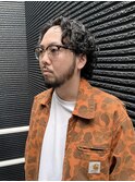 メンズミディアム グランジパーマ 大人ニュアンスパーマ