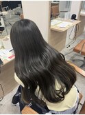 暗髪/グレージュ/トーンダウン/就活カラー/