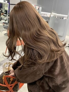 ペレ 栄 アネックス(PELE栄ANNEX) 着物ヘア/ダークアッシュ/ミディアムレイヤーカット/栄