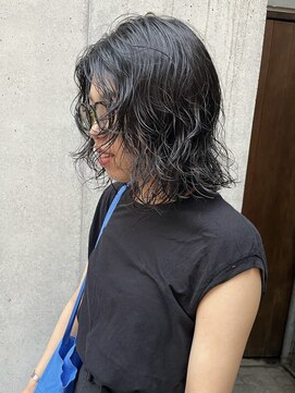 コフィー バイ メルト 吉祥寺(cofy by melt) 【三ツ井純】暗めカラー ニュアンスボブパーマ 吉祥寺パーマ