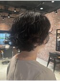 ショートボブパーマミニボブパーマ外国人風ショートパーマ