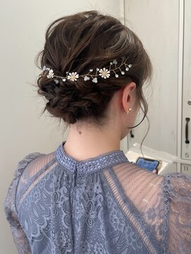 ガーデンヨコハマ(GARDEN YOKOHAMA) 【チバ】ゆるふわアレンジ　プリンセスヘア　ドライフラワー