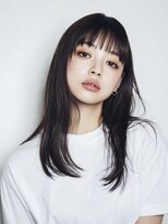 ハーツオオサカ(HE:ARTS OSAKA)&nbsp;黒髪セミロング×ワイドバング韓国ヘア【梅田】