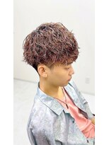 ヘアーメイク クーラ 行橋店(Hair make CURA)&nbsp;10代20代ナチュラルメンズパーマツイスパアッシュベージュ