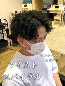 ルースト 南堀江店(ROOST) MEN’S/リバースセンターパート/ニュアンスパーマ/南堀江