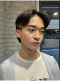 メンズセンターパート