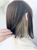 インナーカラー_シルバーベージュ(ケアブリーチ.ダブルカラー)