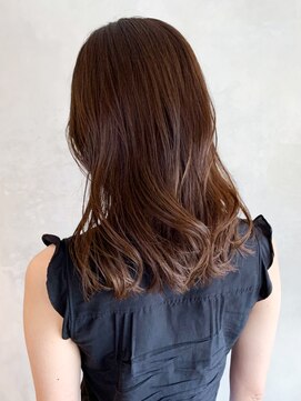 アイティー バイ アルバム 中野店(IT by ALBUM) オリーブベージュミディアム_セミウェットウェーブ_ba306142