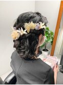 ゆるふわハーフアップ♪