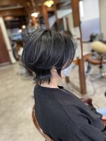 ヤソ(yaso)&nbsp;ハンサムショート　×  ブルーブラック