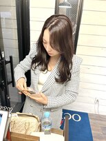 ハグ 横浜(HUG)&nbsp;1ブリーチで透明感＊ラベンダーブラウン