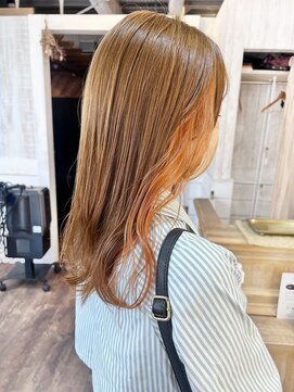 アクトゥス(AEQUITAS) ダブルカラー×イヤリングカラー×オレンジ