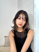 ラフィス ヘアーピュール 梅田茶屋町店(La fith hair pur) 【La fith】外ハネミディ×インナーカラー