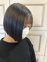 ピュア ポイント 和光店(PURE POINT)&nbsp;前下がりボブ／ショート／艶髪/黒髪/ハンサムショート
